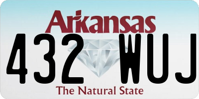 AR license plate 432WUJ