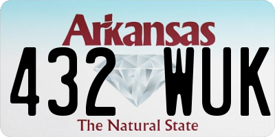 AR license plate 432WUK