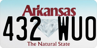 AR license plate 432WUO