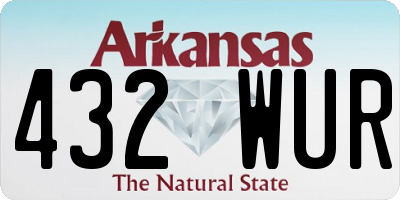 AR license plate 432WUR
