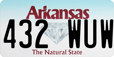 AR license plate 432WUW