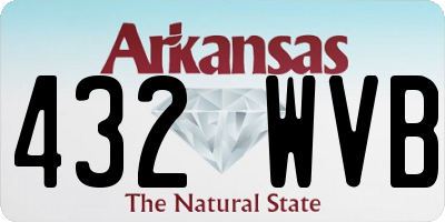 AR license plate 432WVB