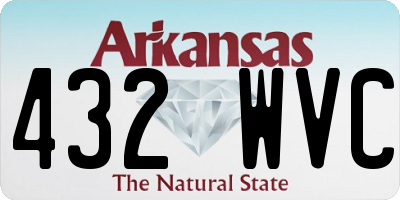 AR license plate 432WVC
