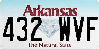 AR license plate 432WVF