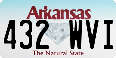 AR license plate 432WVI