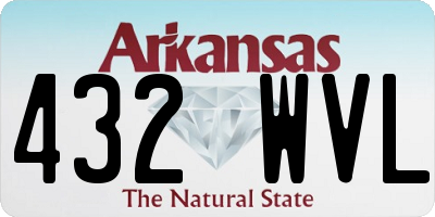 AR license plate 432WVL
