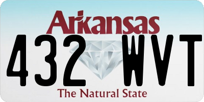 AR license plate 432WVT