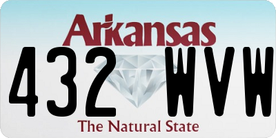 AR license plate 432WVW