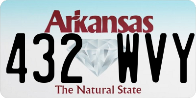 AR license plate 432WVY