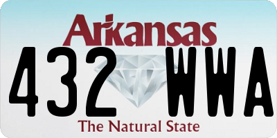 AR license plate 432WWA