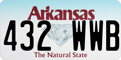 AR license plate 432WWB