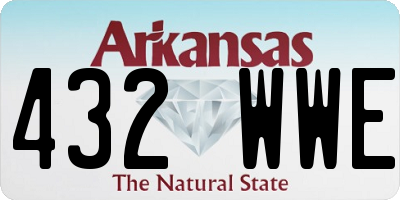 AR license plate 432WWE