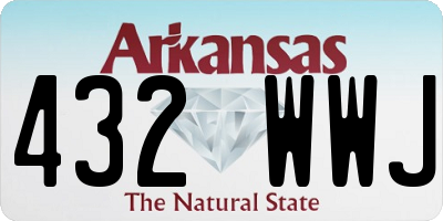 AR license plate 432WWJ