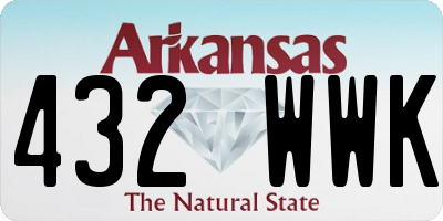 AR license plate 432WWK