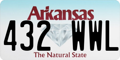 AR license plate 432WWL