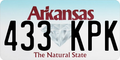 AR license plate 433KPK