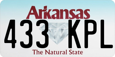 AR license plate 433KPL