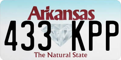 AR license plate 433KPP