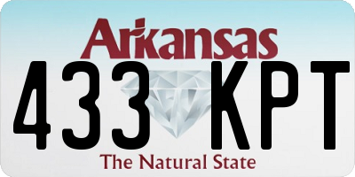 AR license plate 433KPT