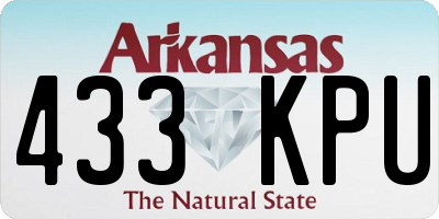 AR license plate 433KPU