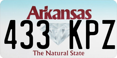 AR license plate 433KPZ