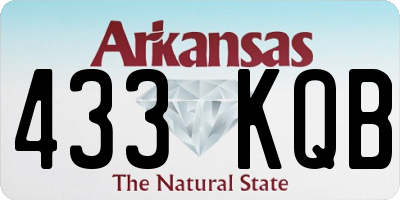 AR license plate 433KQB