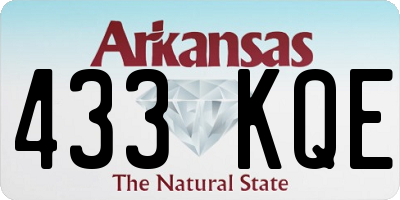 AR license plate 433KQE