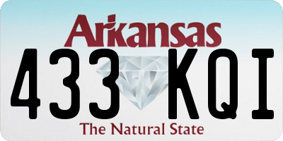 AR license plate 433KQI