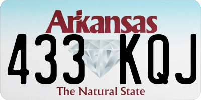 AR license plate 433KQJ