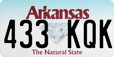 AR license plate 433KQK