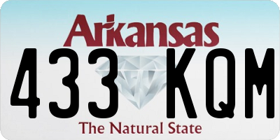 AR license plate 433KQM