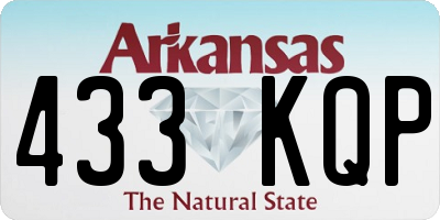 AR license plate 433KQP