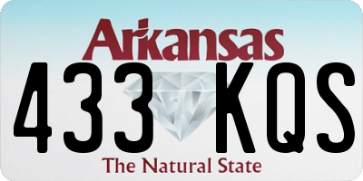 AR license plate 433KQS