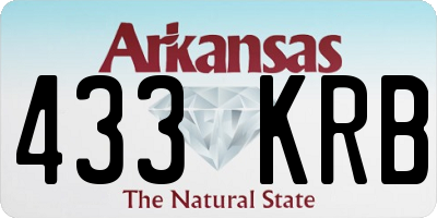 AR license plate 433KRB