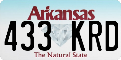 AR license plate 433KRD