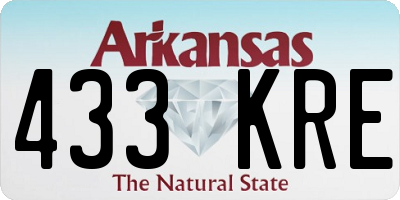 AR license plate 433KRE