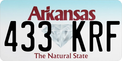 AR license plate 433KRF