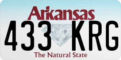 AR license plate 433KRG