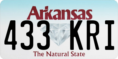 AR license plate 433KRI