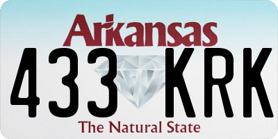 AR license plate 433KRK