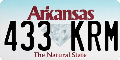 AR license plate 433KRM