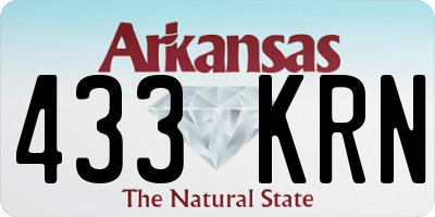 AR license plate 433KRN