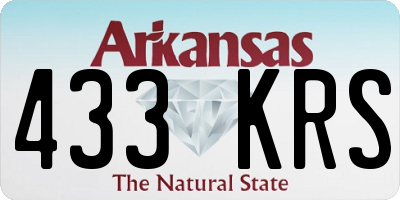 AR license plate 433KRS