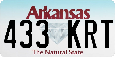 AR license plate 433KRT