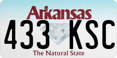 AR license plate 433KSC