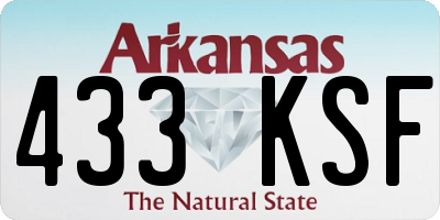 AR license plate 433KSF