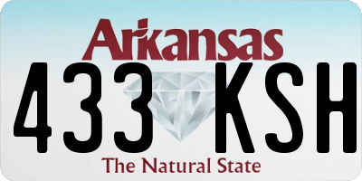 AR license plate 433KSH