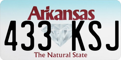 AR license plate 433KSJ