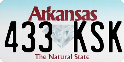 AR license plate 433KSK