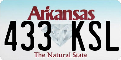 AR license plate 433KSL